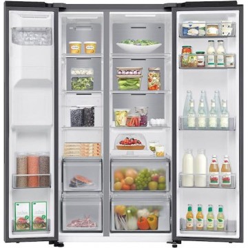 Samsung RS70F65KETEF Ψυγείο Ντουλάπα 640lt Total NoFrost Υ178.4xΠ91.2xΒ72.6cm Ανθρακί